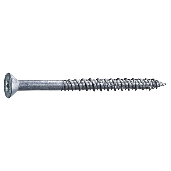 Torquemaster Masonry Screw, 1/4" Dia., Flat, 3 1/4 in L, Stainless Steel 50 PK 54553